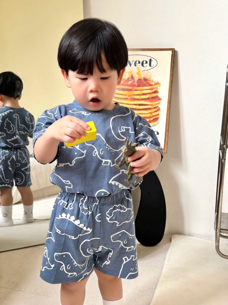 BỘ CỘC KHỦNG LONG BLUE BÉ TRAI SẴN (SALE 49k)