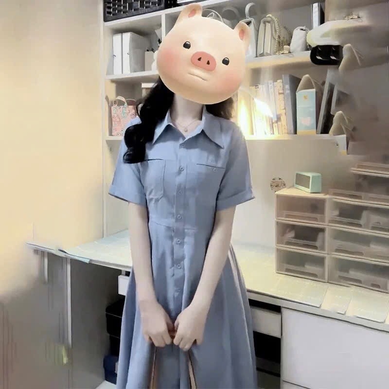 VÁY LI DÁNG DÀI TÚI NGỰC TAY LV NỮ SẴN