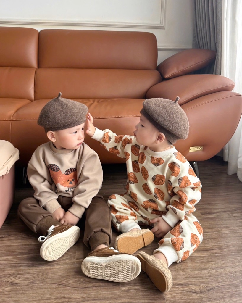 BỘ NỈ DÀI BST COVER BÉ TRAI 4 MÀU