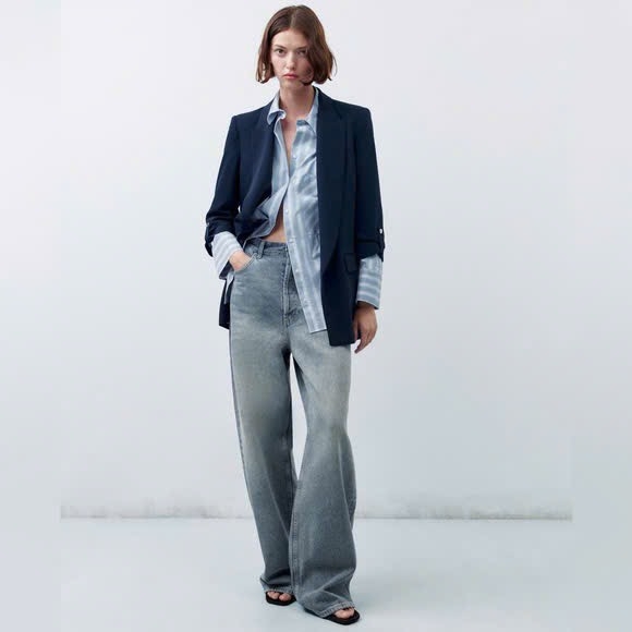 ÁO VEST NỮ TAY XẾP LI ZARA LnH THU ĐÔNG (SALE 170k)