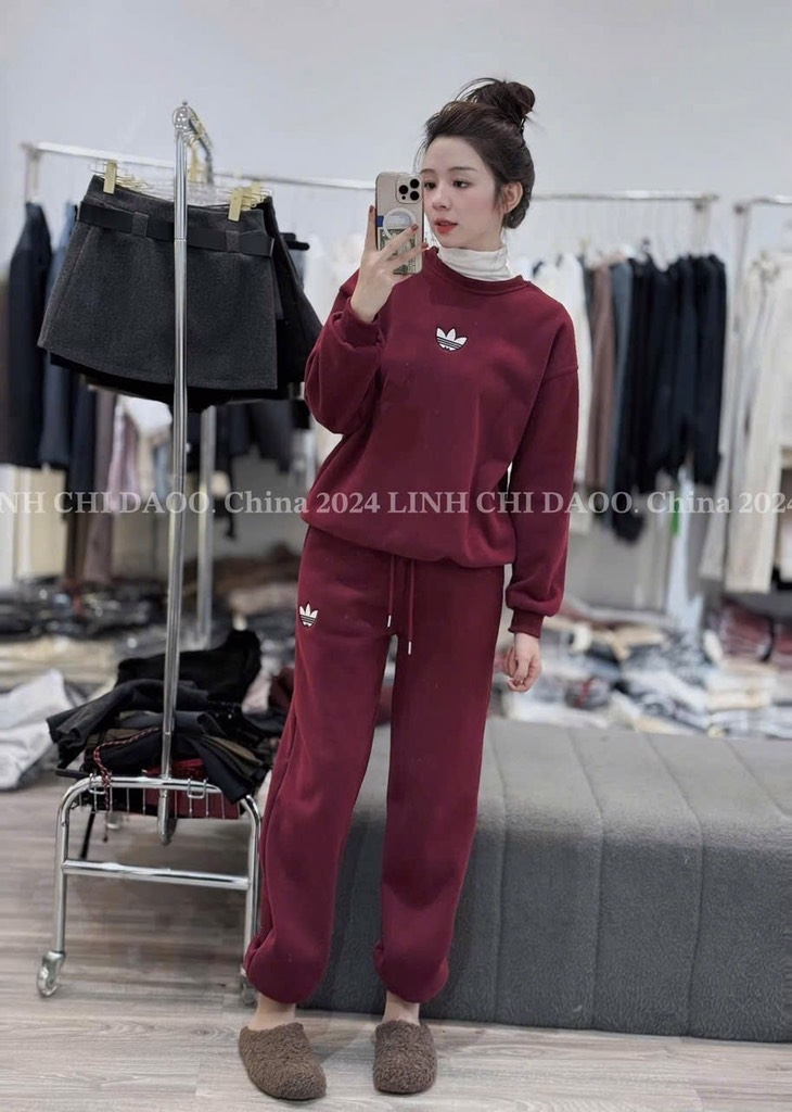 SET DAS LÓT LÔNG NỈ NHUNG NỮ THU ĐÔNG SẴN( SALE 150k)