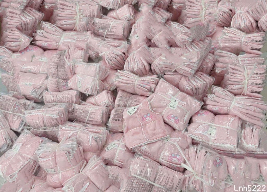 ÁO GILE HỒNG THÊU 2 MẶT CHO BÉ SẴN