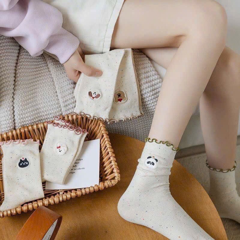 ĐỒ LÓT - SET 10 ĐÔI TẤT NỮ MẪU ĐỘNG VẬT SIÊU CƯNG