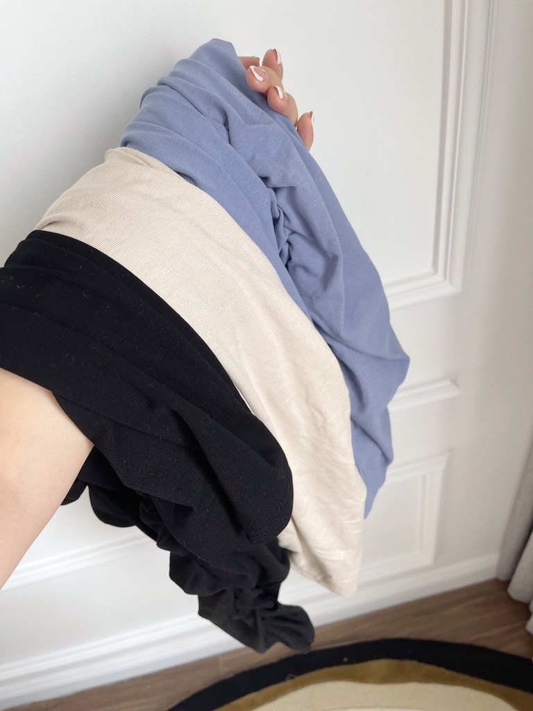 VÁY ZIP TRỄ VAI DÀI TAY VẠT CHÉO(xả 79k)
