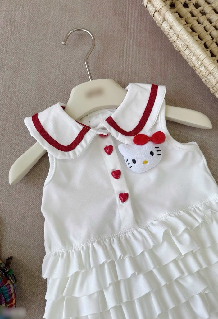 VÁY POLO BÉ GÁI PHỐI BÈO TẦNG SẴN
