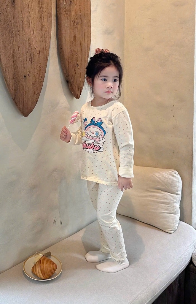 SET 2 BỘ LABUBU HỒNG TRẮNG BÉ GÁI