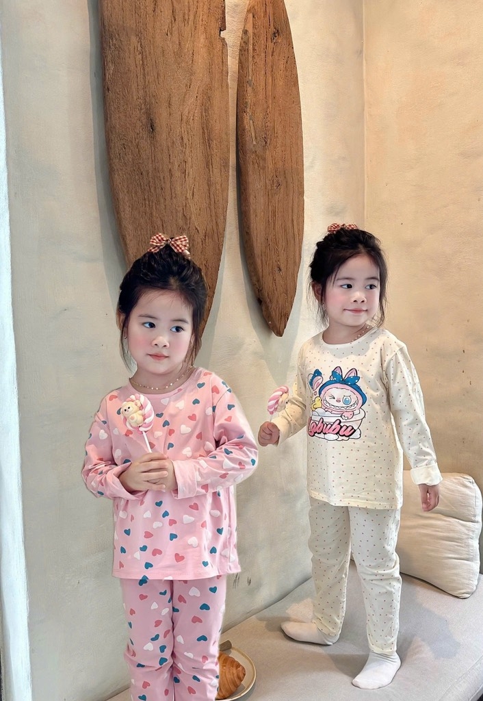SET 2 BỘ LABUBU HỒNG TRẮNG BÉ GÁI