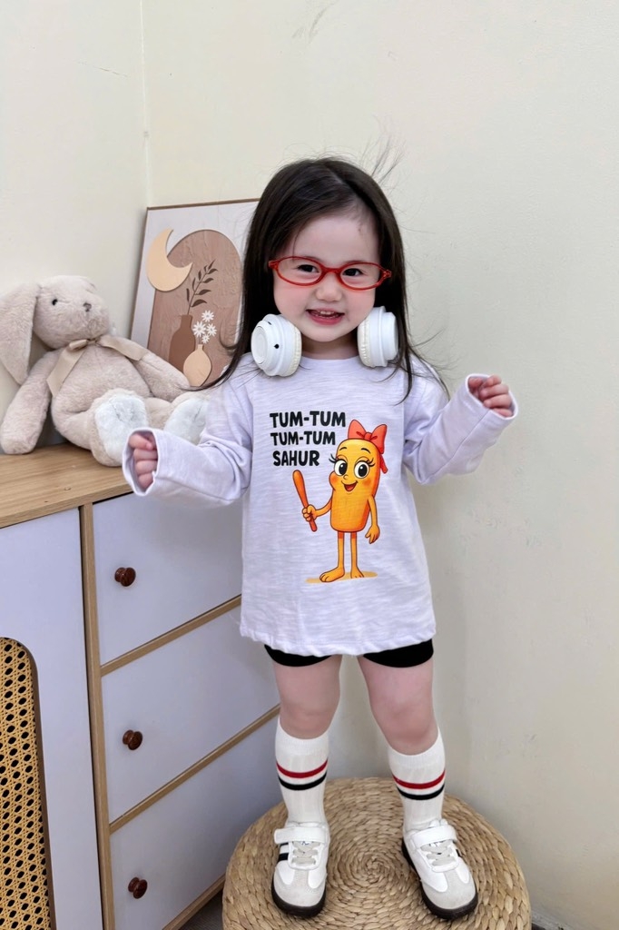 SET 4 ÁO XƯỚC HH CAPUCHINO XAHUR DÀI TAY BÉ GÁI