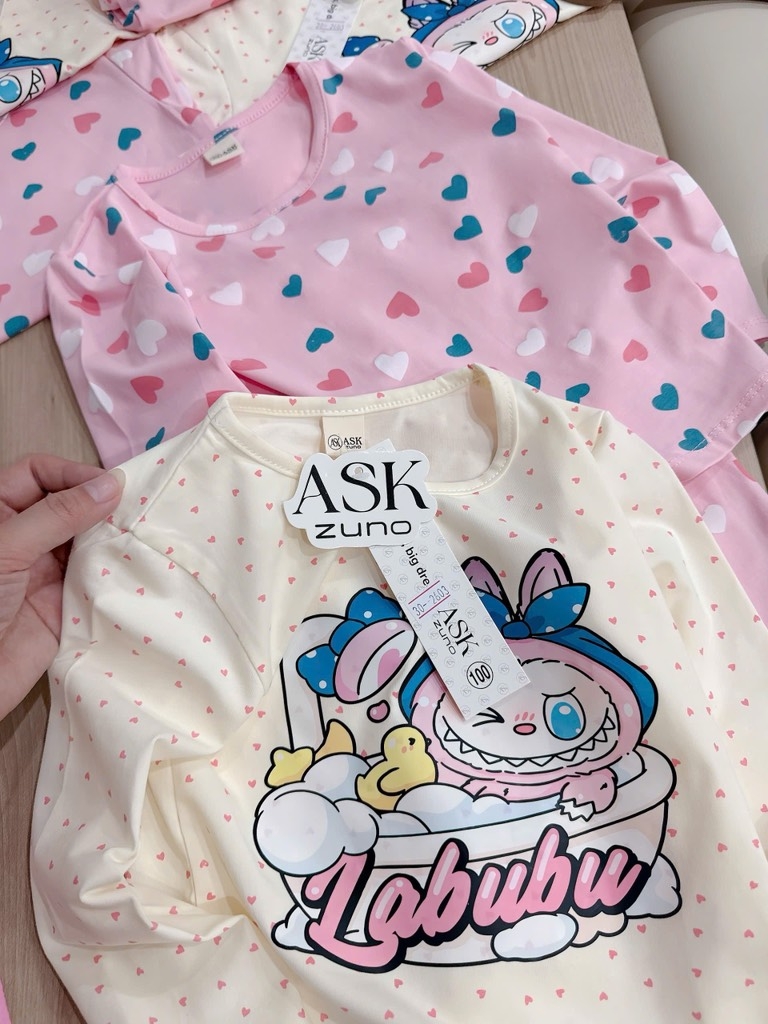 SET 2 BỘ LABUBU HỒNG TRẮNG BÉ GÁI