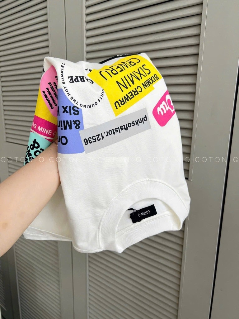 ÁO PHÔNG DECAL CHỮ NỮ