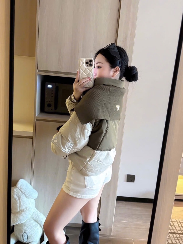 ÁO PHAO QCCC PHỐI MÀU SIÊU XINH NỮ THU ĐÔNG SẴN