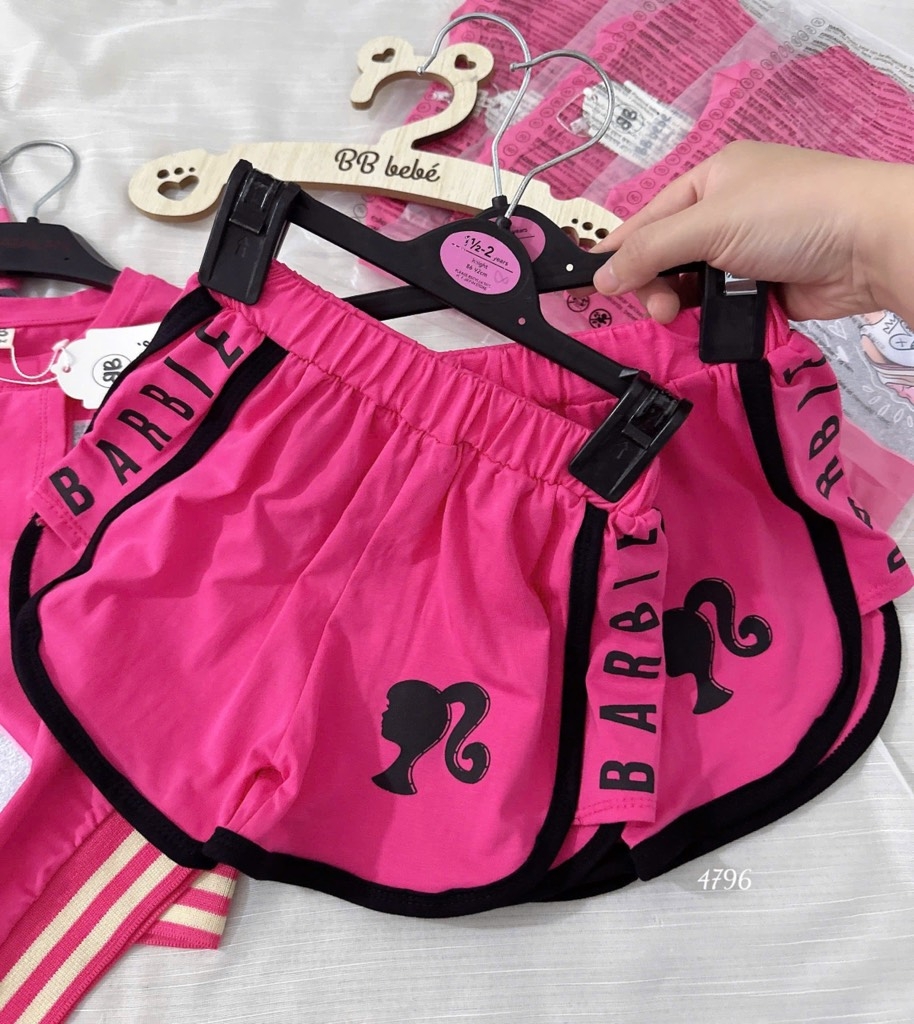 SET BABY HỒNG ĐẬM BO GẤU XINH BÉ GÁI SẴN (SALE 65k)