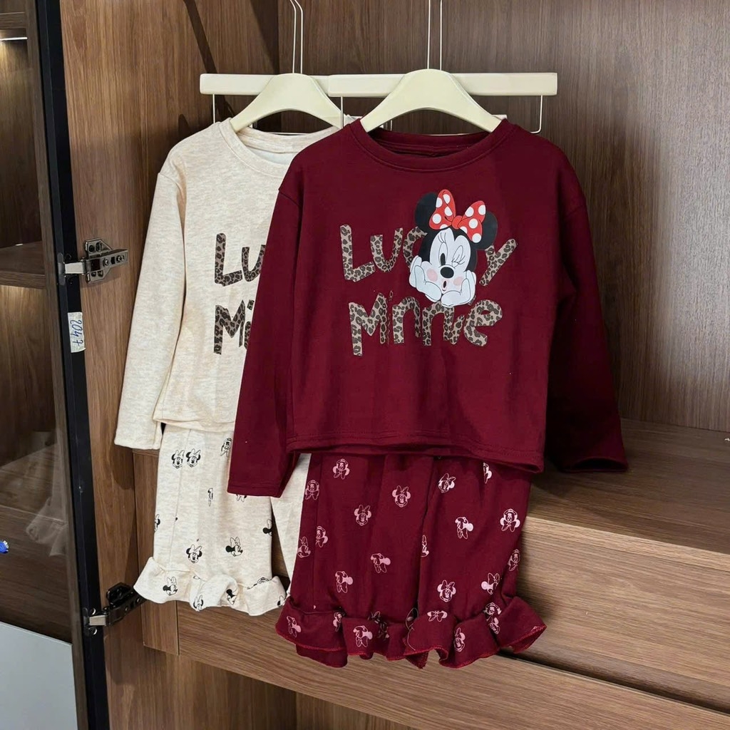 SET LEN THỎ MINNIE BÉ GÁI
