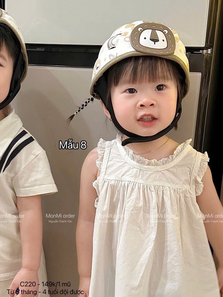 ĐỒ GIA DỤNG - MŨ BẢO HIỂM BÉ TRAI BÉ GÁI (SALE 99k)