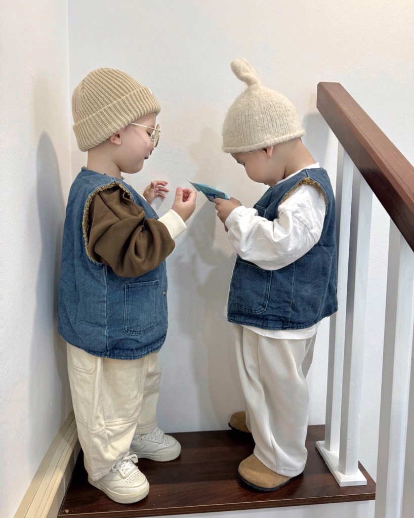 ÁO GILE DENIM LÓT NỈ SIÊU CƯNG CHO BÉ