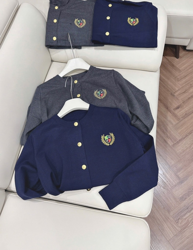 ÁO LEN CARDIGAN CÚC ĐỒNG NỮ THU ĐÔNG