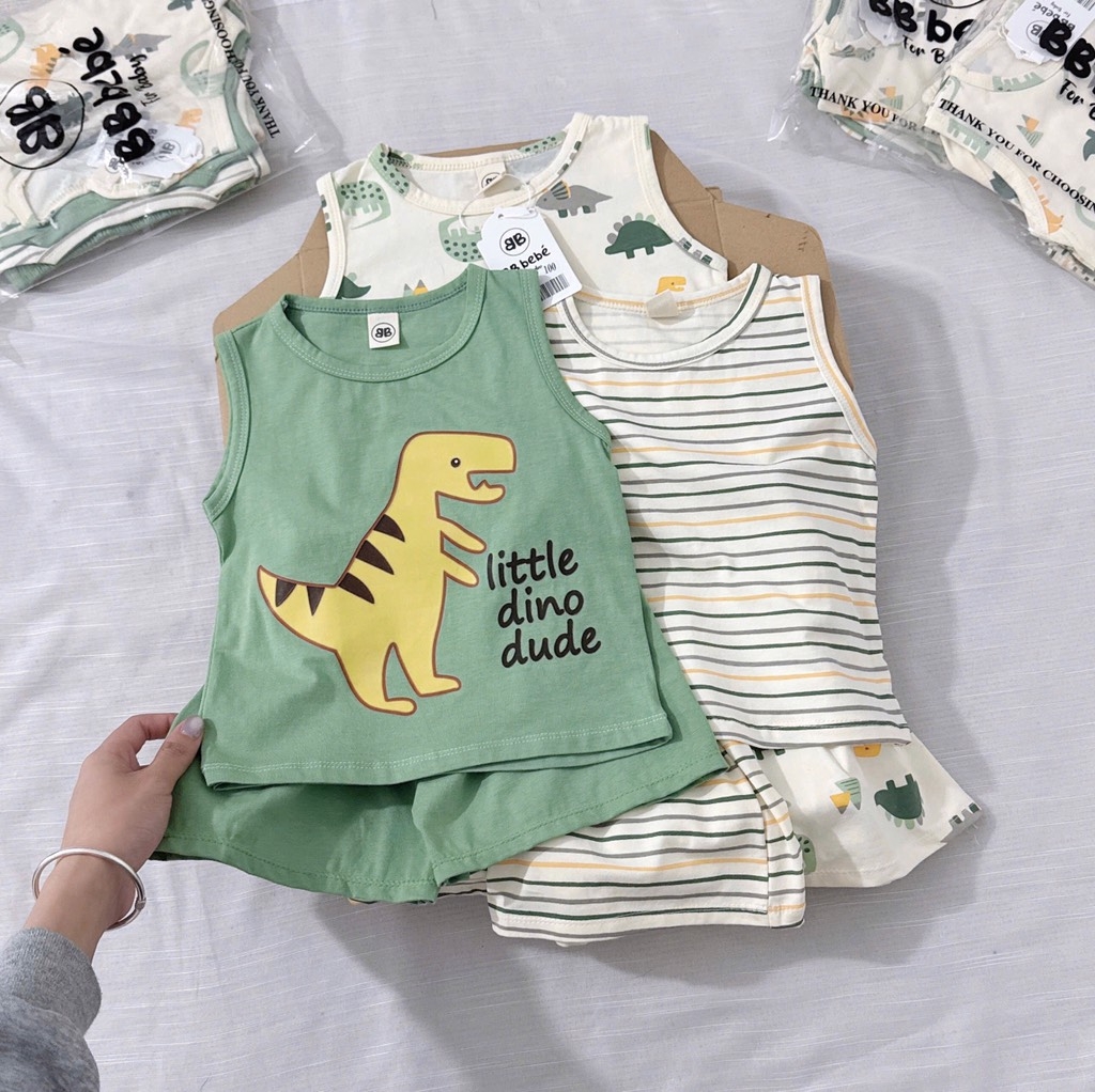 SÉT 3 BỘ BA LỖ KHỦNG LONG BÉ TRAI