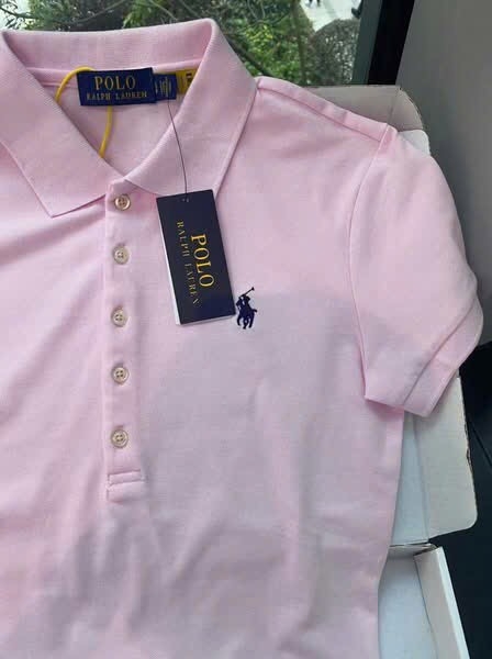 ÁO POLO CỘC THÊU NGỰA MÀU HỒNG NỮ