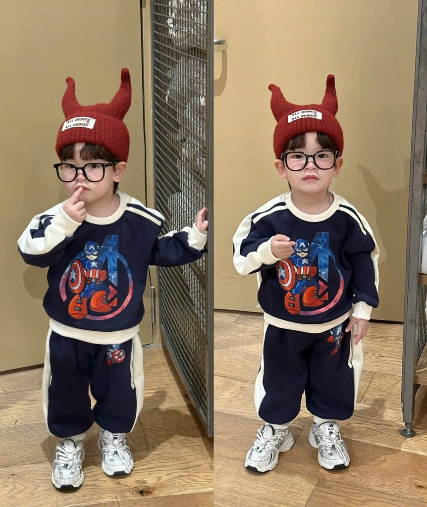 SET BỘ DÀI NỈ SIÊU NHÂN MARVAL 2 MÀU PHỐI BÉ TRAI