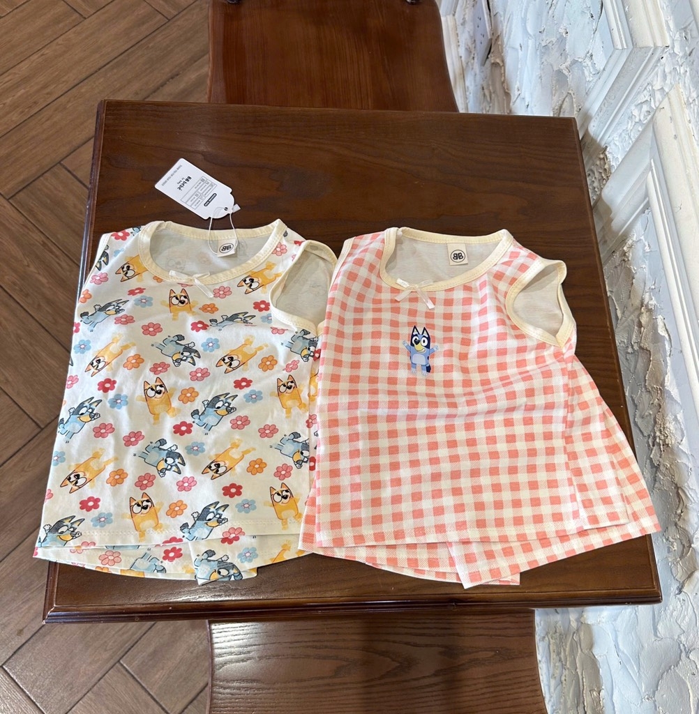 SET 2 BỘ BLUEY BA LỖ CHO BÉ GÁI SẴN