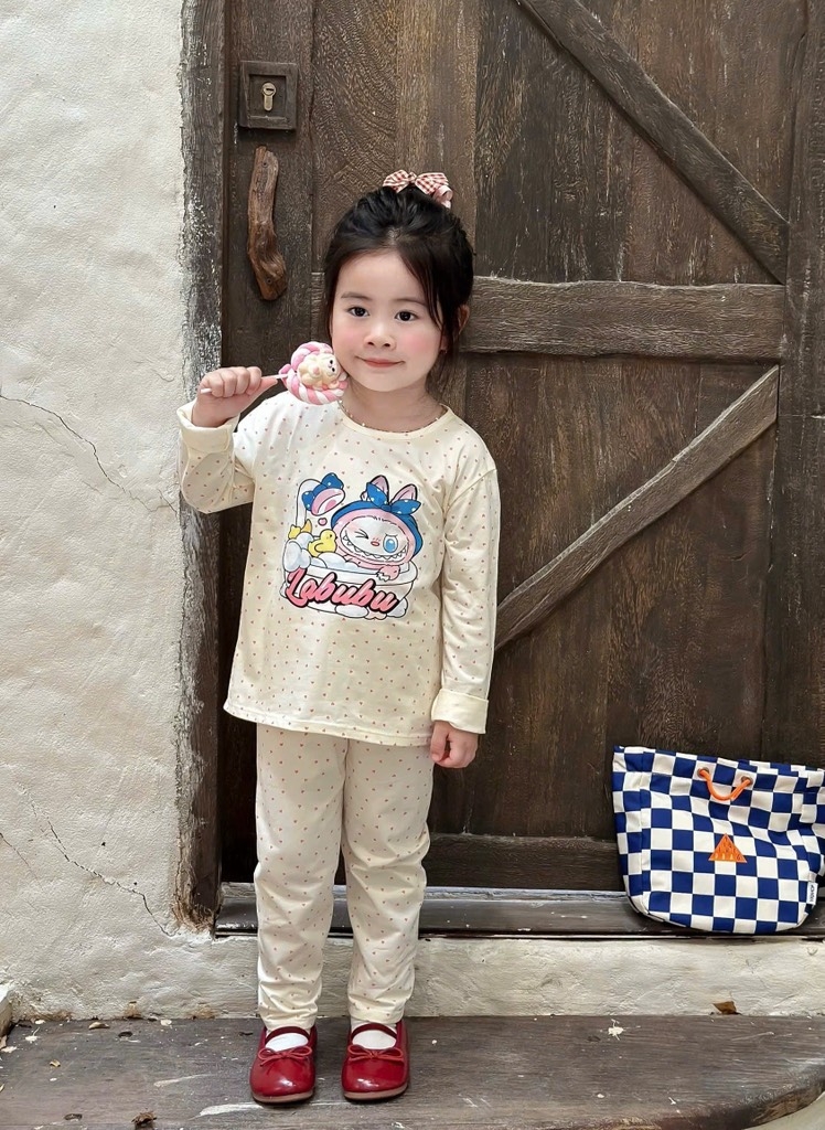 SET 2 BỘ LABUBU HỒNG TRẮNG BÉ GÁI