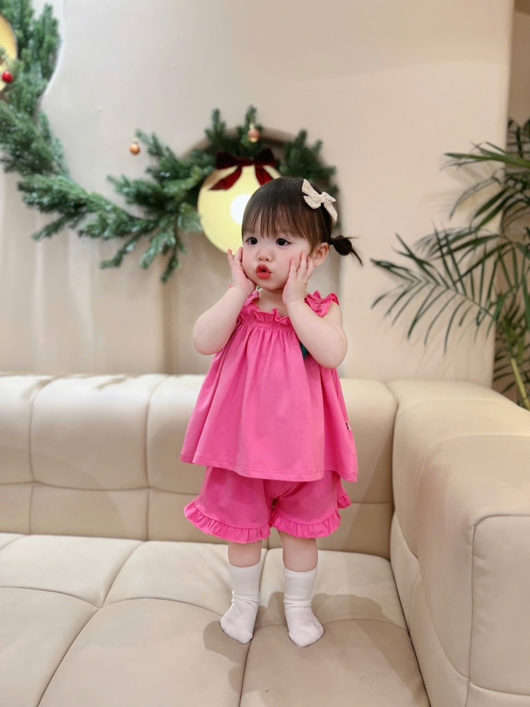 SET 2 BỘ 2 DÂY BÈO ĐÍNH HOA BÉ GÁI SẴN (SALE 95k)