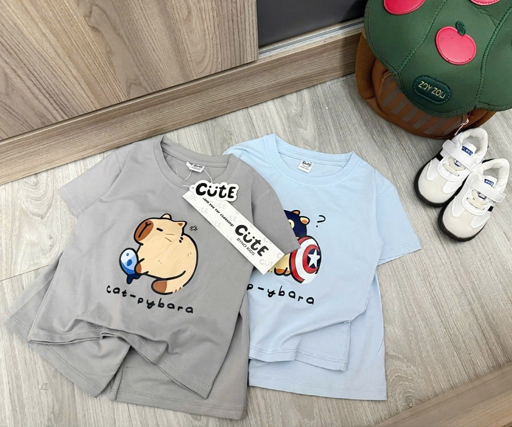 SET 2B CAPY XANH XÁM BÉ TRAI (SALE 77k)