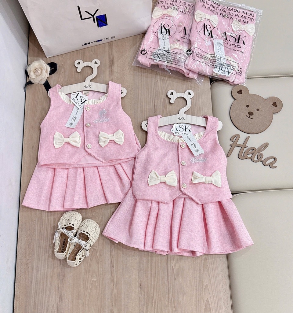 SET VÁY DẠ BARBIE TIỂU THƯ BÉ GÁI THU ĐÔNG