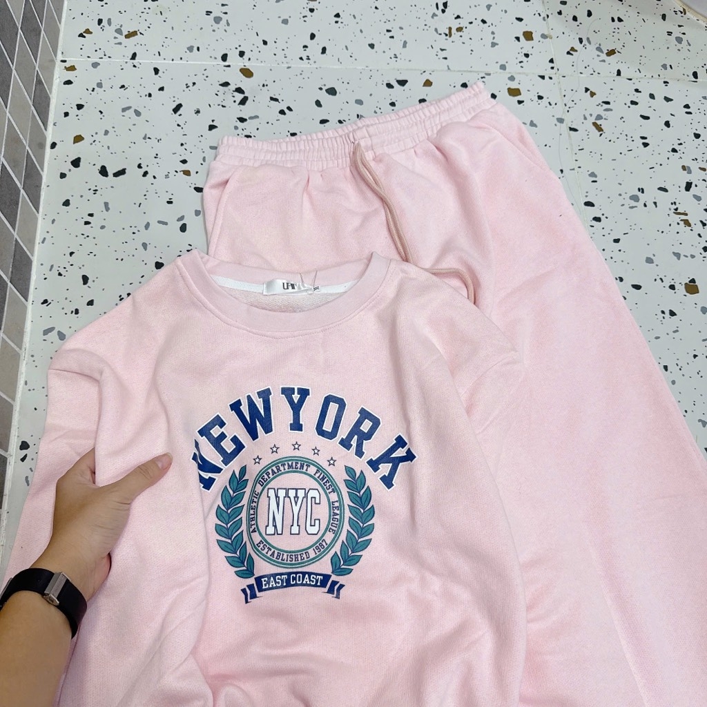 SET BỘ DÀI NỈ DƯ HỒNG NEWYORK NỮ THU ĐÔNG