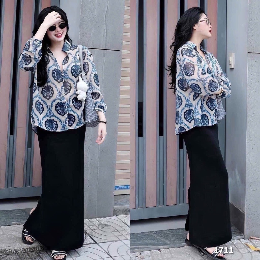 ÁO VOAN ZARA HOẠ TIẾT CÚC TRAI NỮ