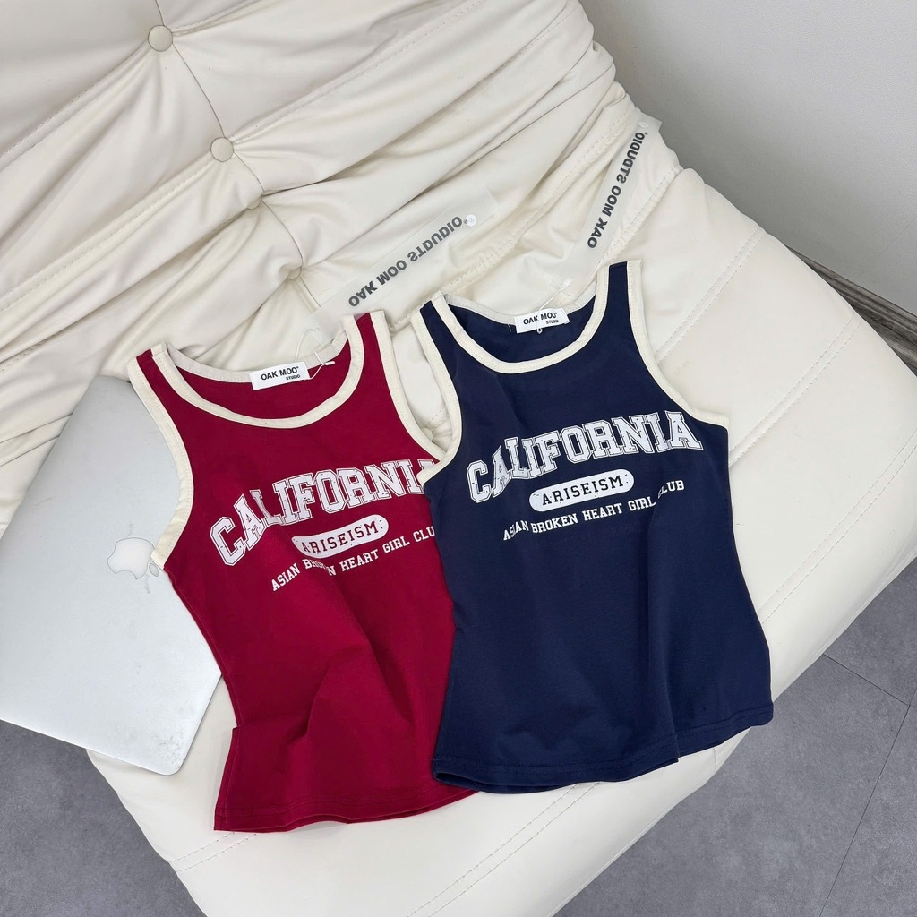 SET 2 ÁO BA LỖ ĐỎ - THAN CALIFORNIA PHỐI VIỀN NỮ SẴN