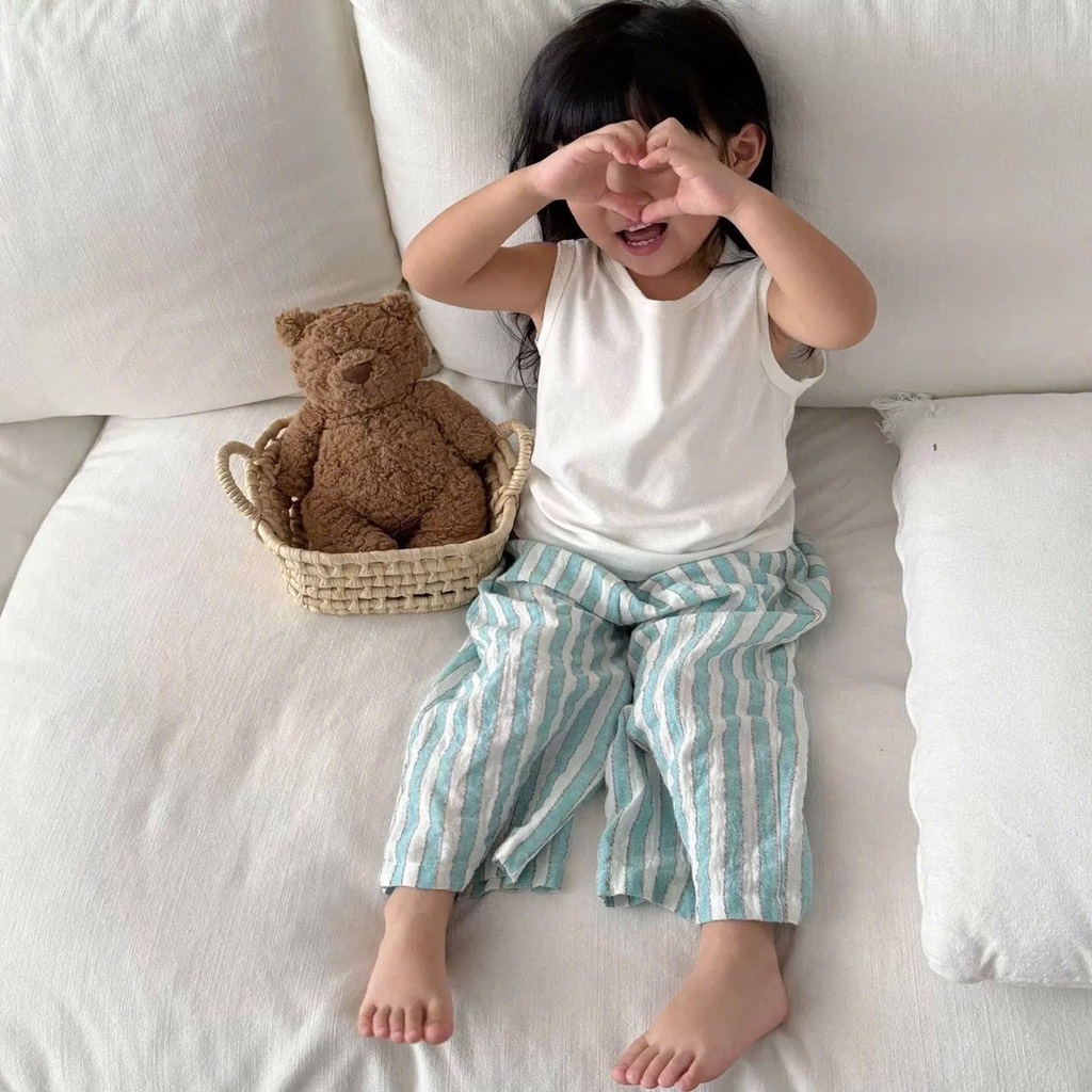 SET 3 QUẦN DÀI KẺ BÉ GÁI SẴN