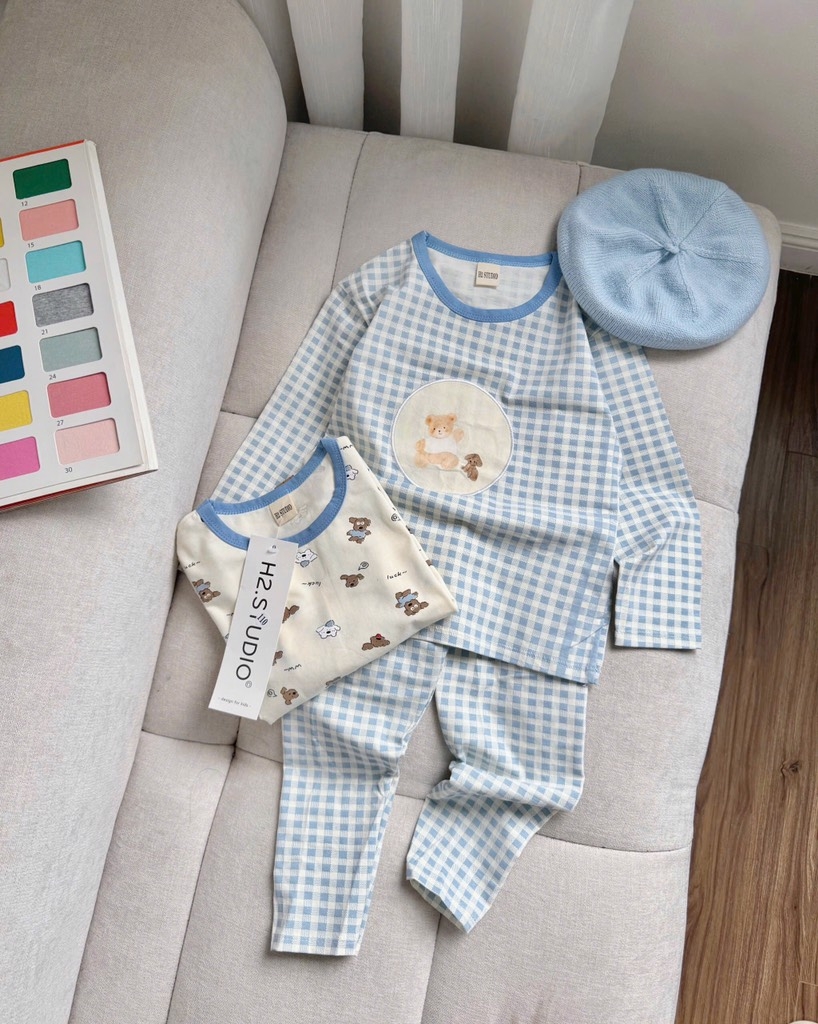 SET 2 BỘ DÀI GẤU XANH BÉ TRAI