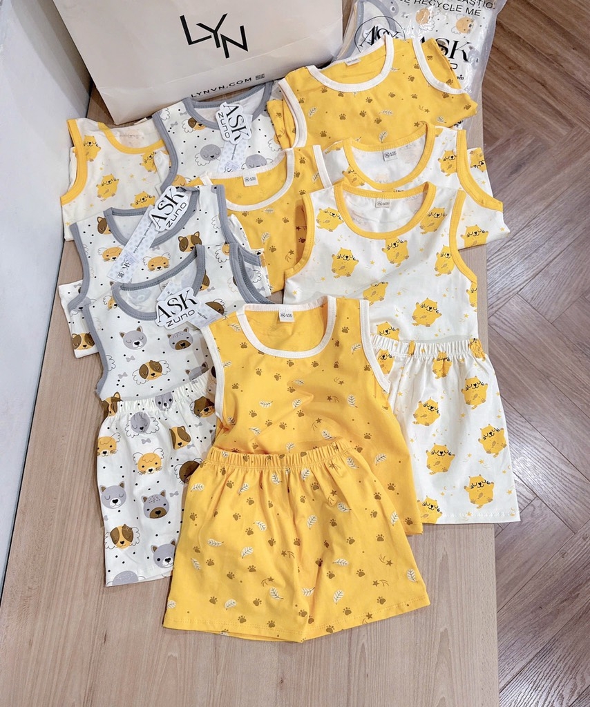 SET 3 BỘ BA LỖ TONE VÀNG BÉ TRAI (SALE 133k)