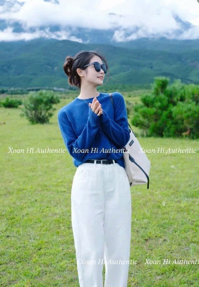 ÁO LEN XANH COBAN NỮ THU ĐÔNG
