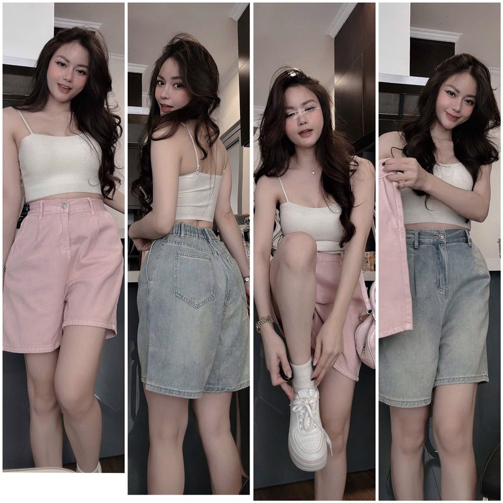 QUẦN JEANS CHUN SAU NỮ