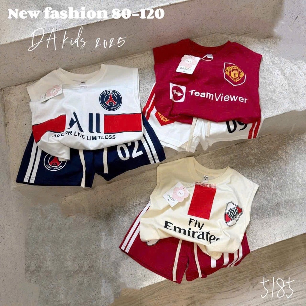 SET BA BỘ BÓNG ĐÁ PARIS BÉ TRAI
