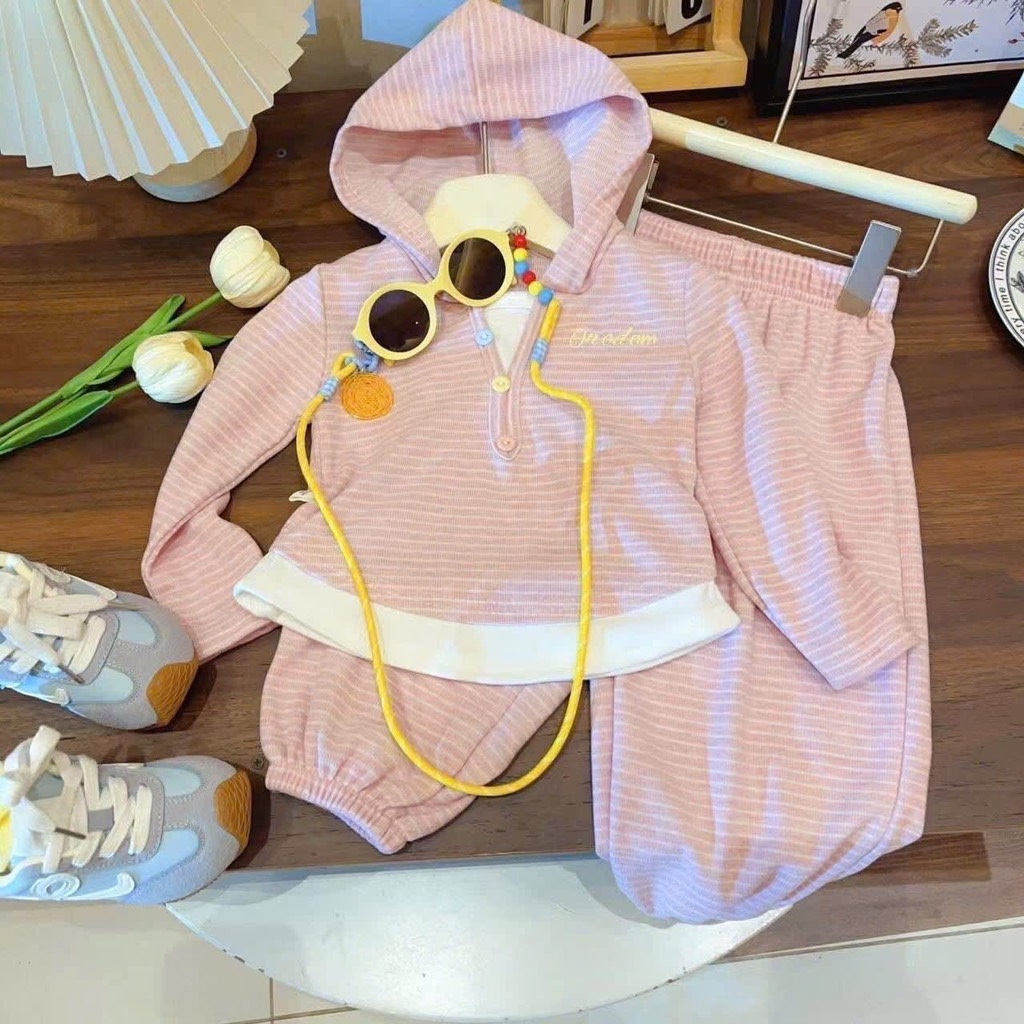 SET BỘ KẺ DÀI 3 MÀU HỒNG VÀNG XÁM BÉ GÁI