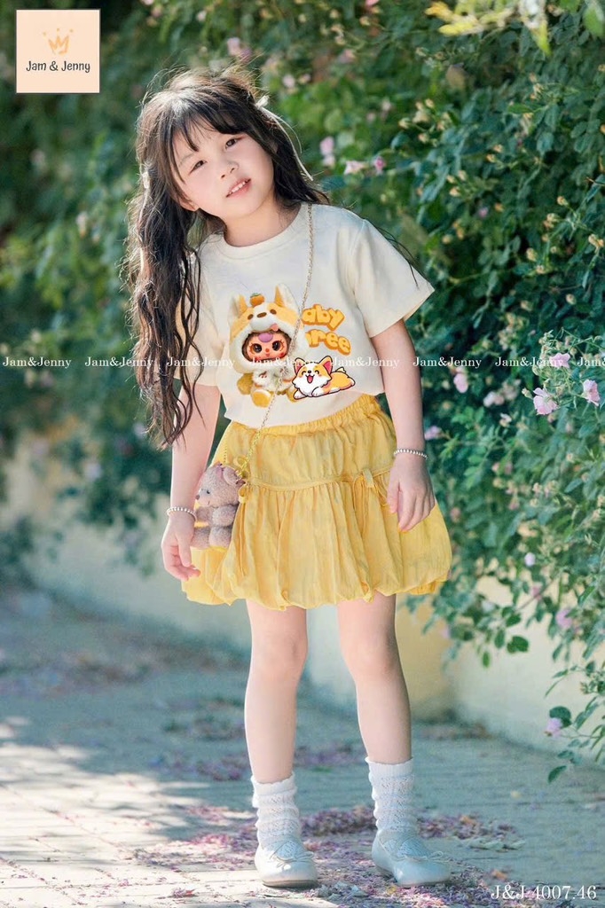 SET LABUBU CHÂN VÁY VÀNG BÉ GÁI SẴN(XẢ 44k)