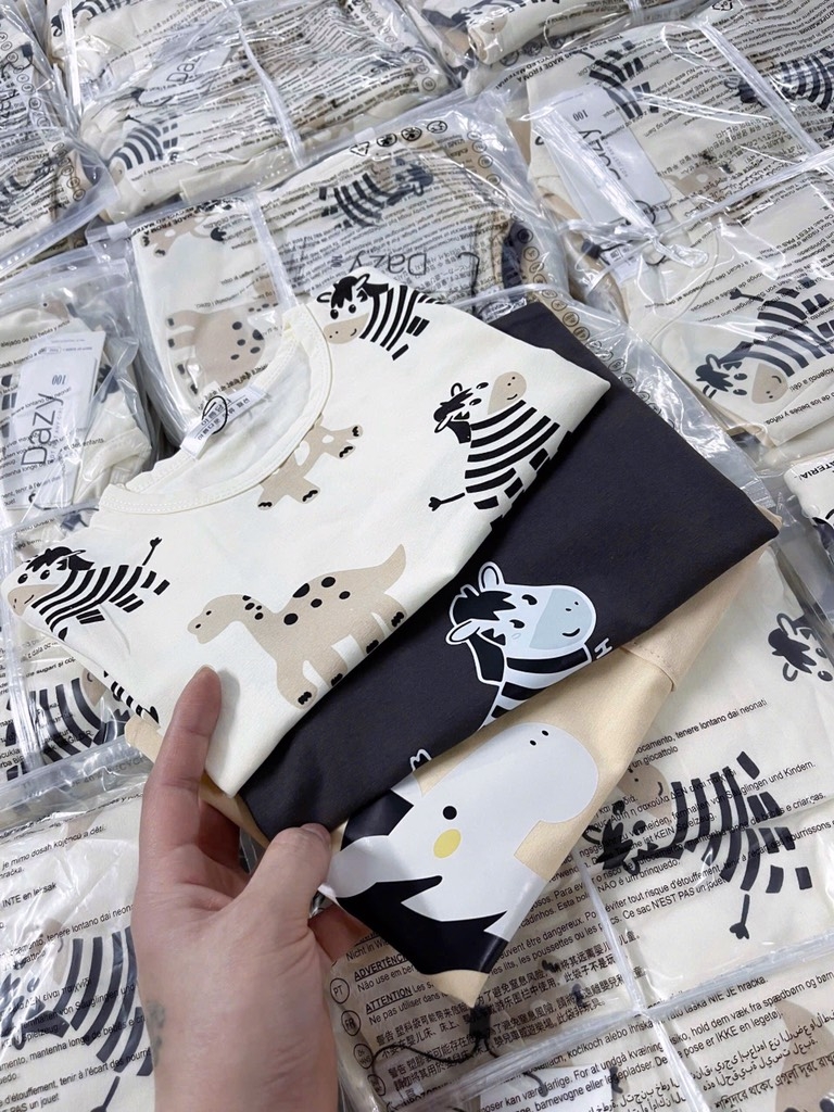 SET 3 ÁO NGỰA VẰN CHO BÉ TRAI SẴN