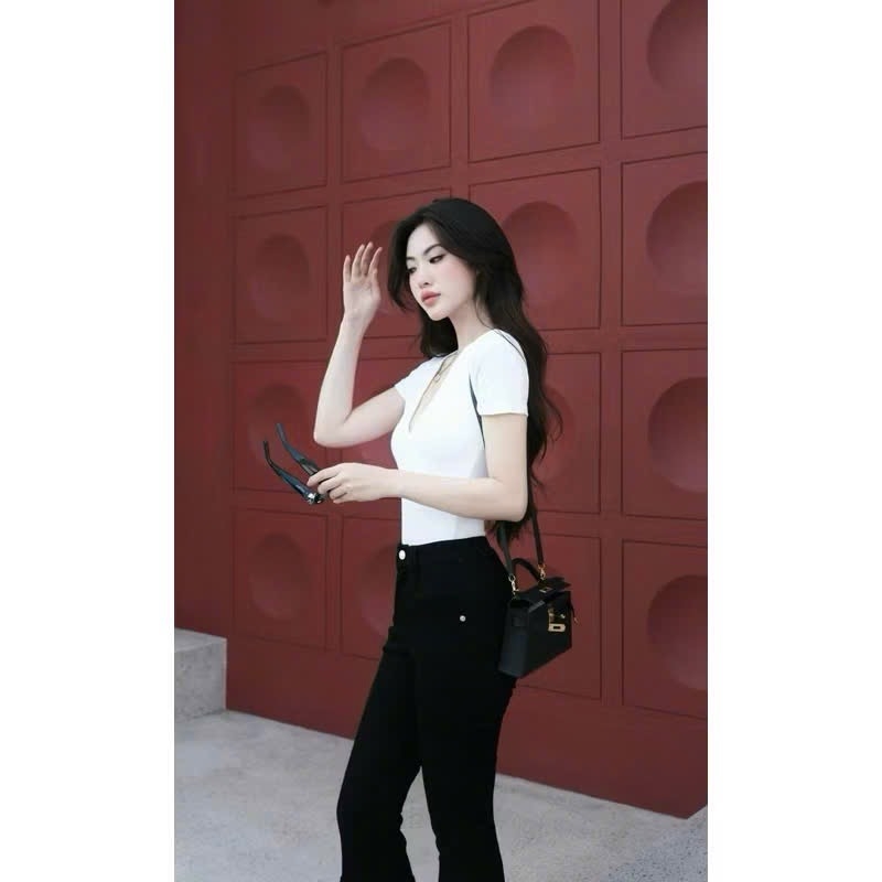 ÁO CỔ TIM TAY CỘC 3 MẦU NỮ SẴN (XẢ 42k)