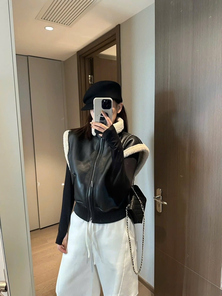 ÁO DA GHILE LÓT LÔNG NỮ THU ĐÔNG