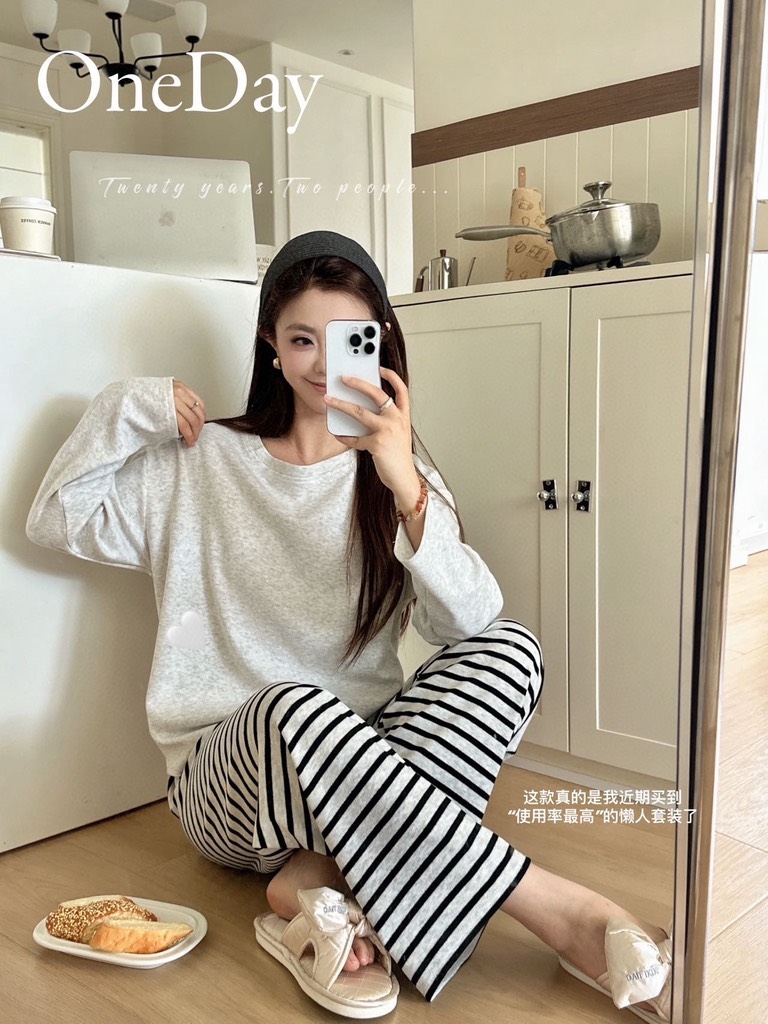 SET BỘ NGỦ QUẦN KẺ 4 MÀU QC NỮ