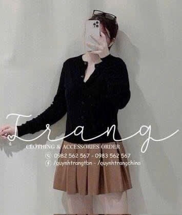 ÁO LEN CADIGAN Z.ARA CỔ TRÒN NỮ THU ĐÔNG