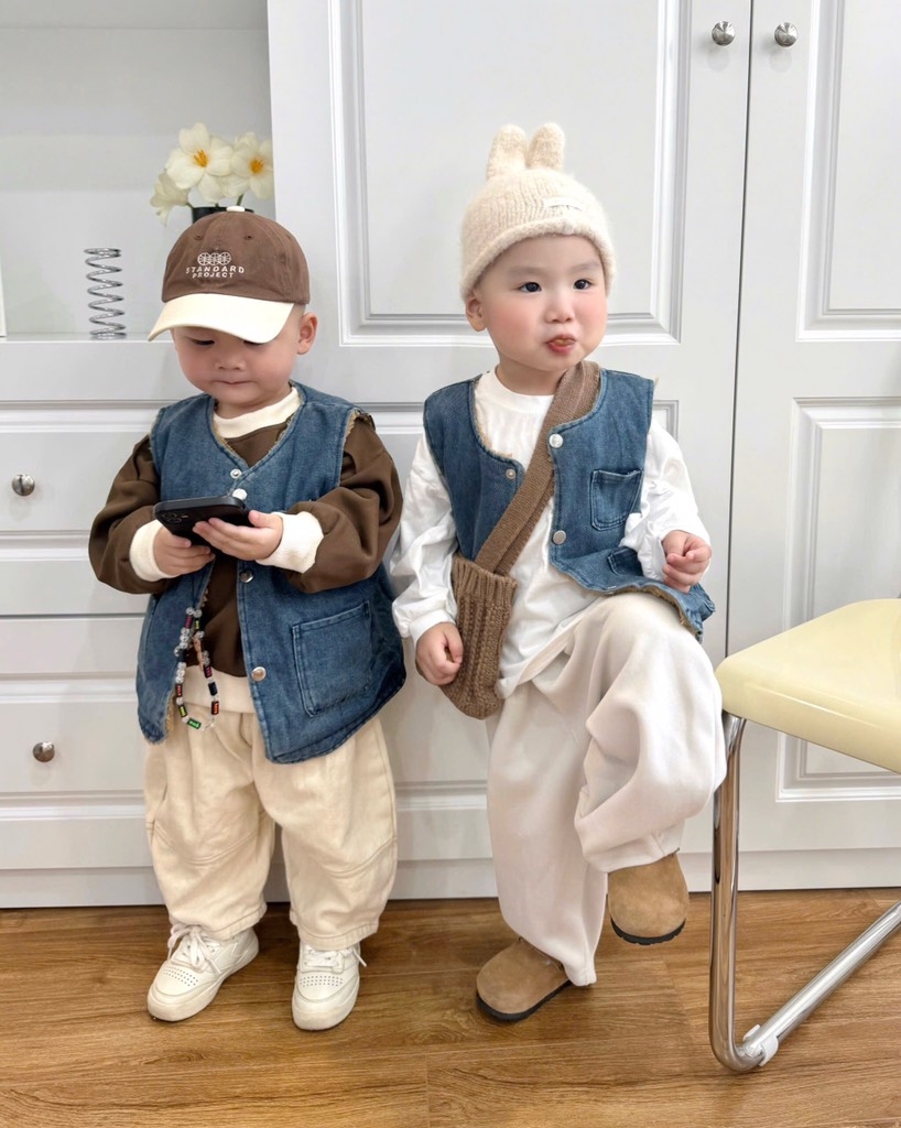 ÁO GILE DENIM LÓT NỈ SIÊU CƯNG CHO BÉ