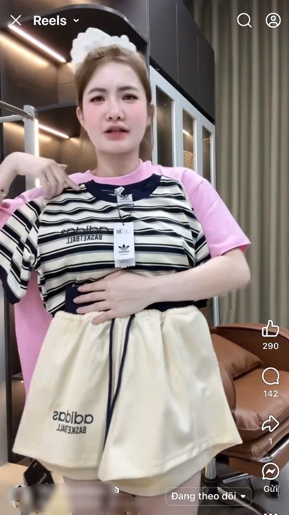 SET BỘ DAS CỘC KẺ NGANG KÈM QUẦN ĐÙI NỮ