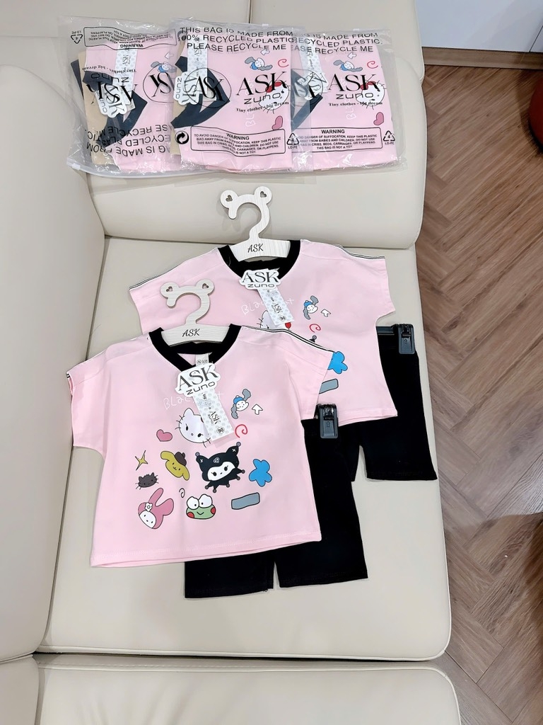 SET MÈO KITTY KUROMI BÉ GÁI SẴN(SALE 49k)