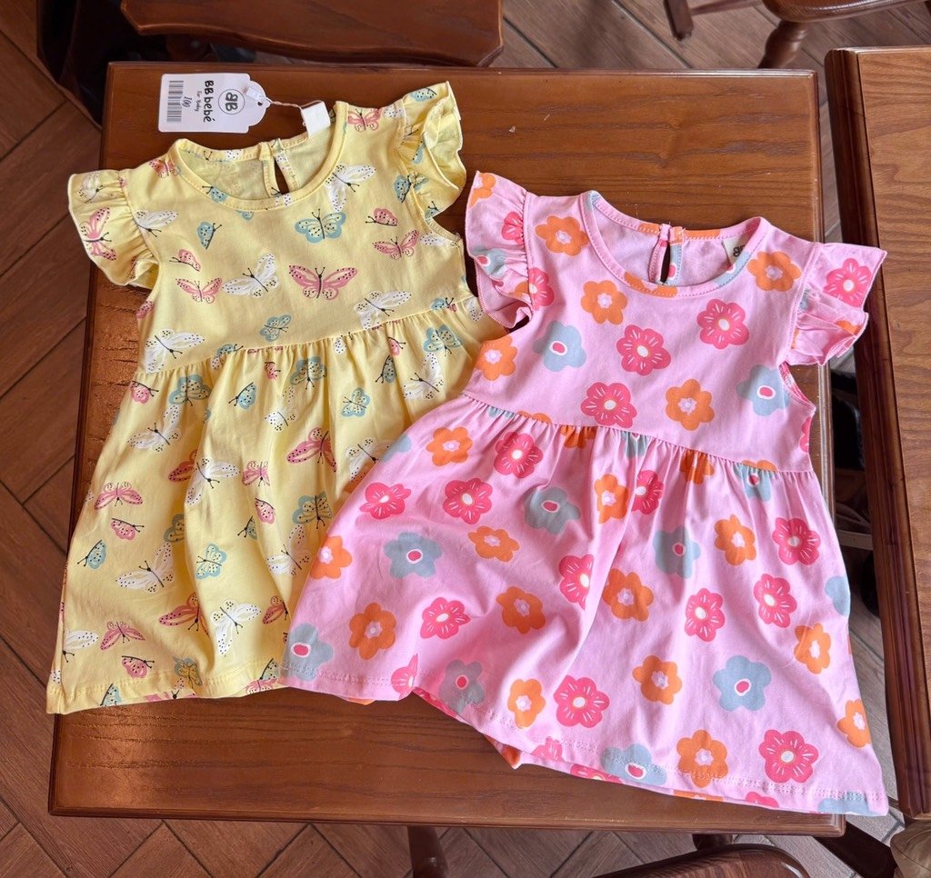 SET 2 VÁY BƯỚM HOA CÁNH TIÊN BÉ GÁI SẴN