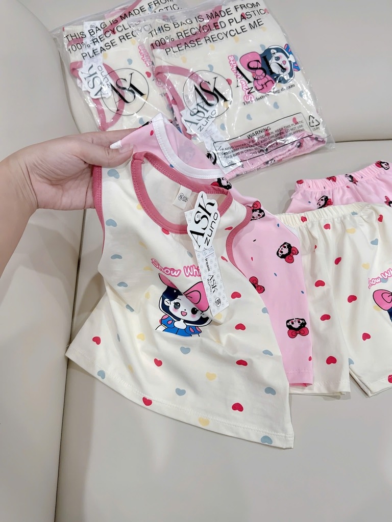 SET 2 BỘ BA LỖ BẠCH TUYẾT BÉ GÁI (XẢ 79k)