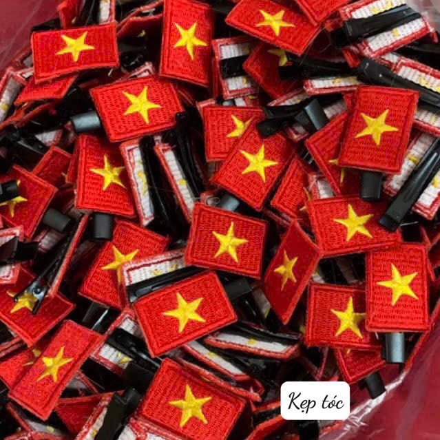 PHỤ KIỆN - SET 5 CẶP TÓC LÁ CỜ VN